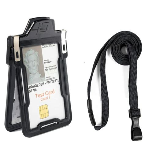 rfid badge blocker|retractable id holder with pouch.